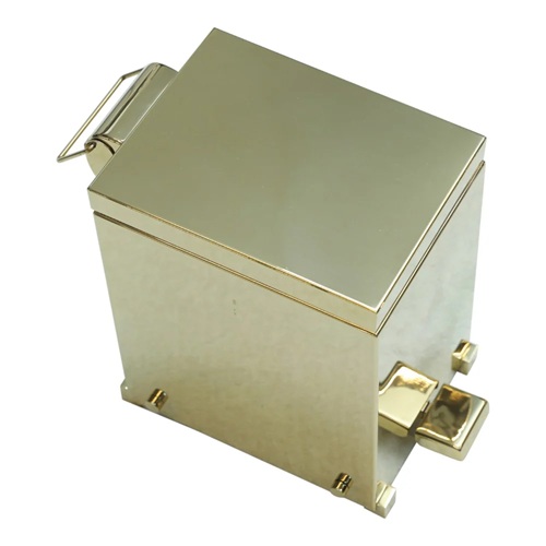 Aksy Pirinç Pedallı Çöp Kovası D/K 4426 Gold