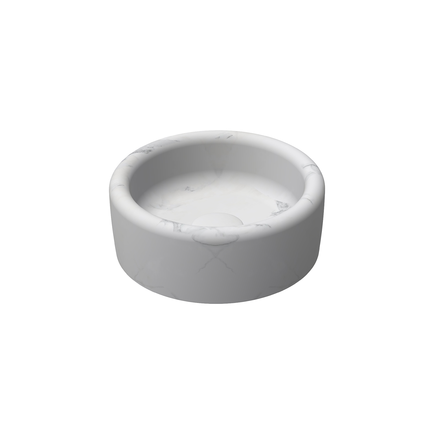 ISVEA Curvo Marmo White Desenli Lavabo 42 cm 10CR66042-MW