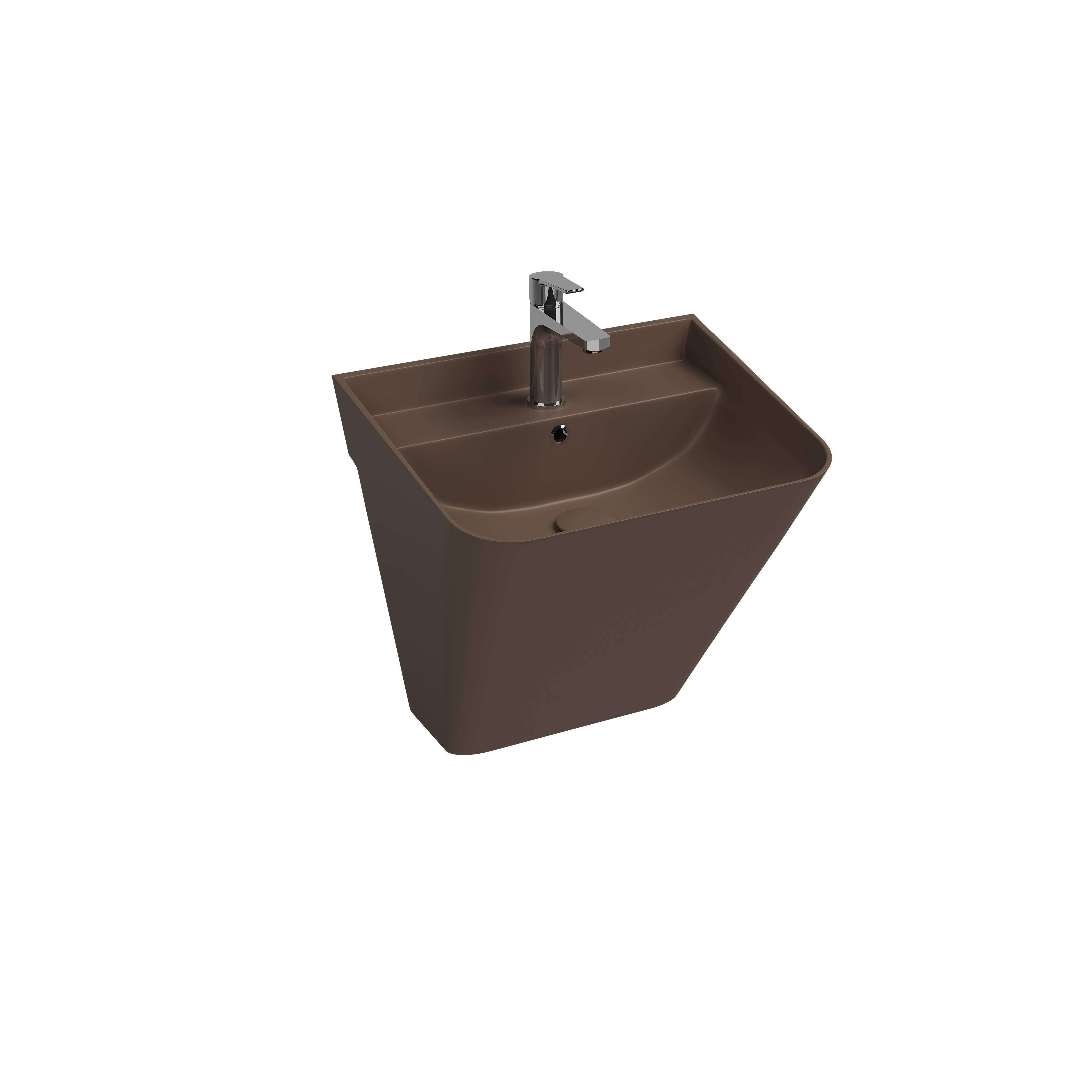 ISVEA SOTT AQUA MONOBLOK ASMA LAVABO 50 CM VİZON EXTRA DEKORSUZ 10SQ37002-2H