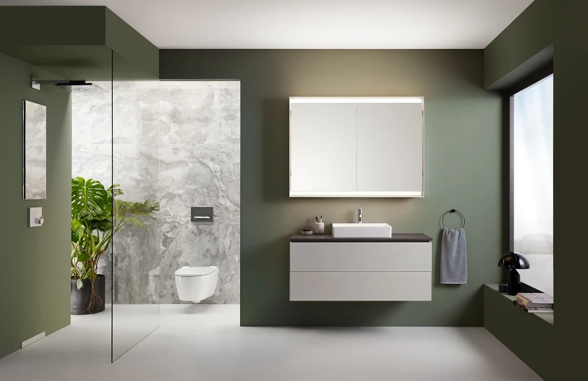 Geberit One Banyo Mobilyası Seti ,75 cm Bej Gri 505.262.00.7