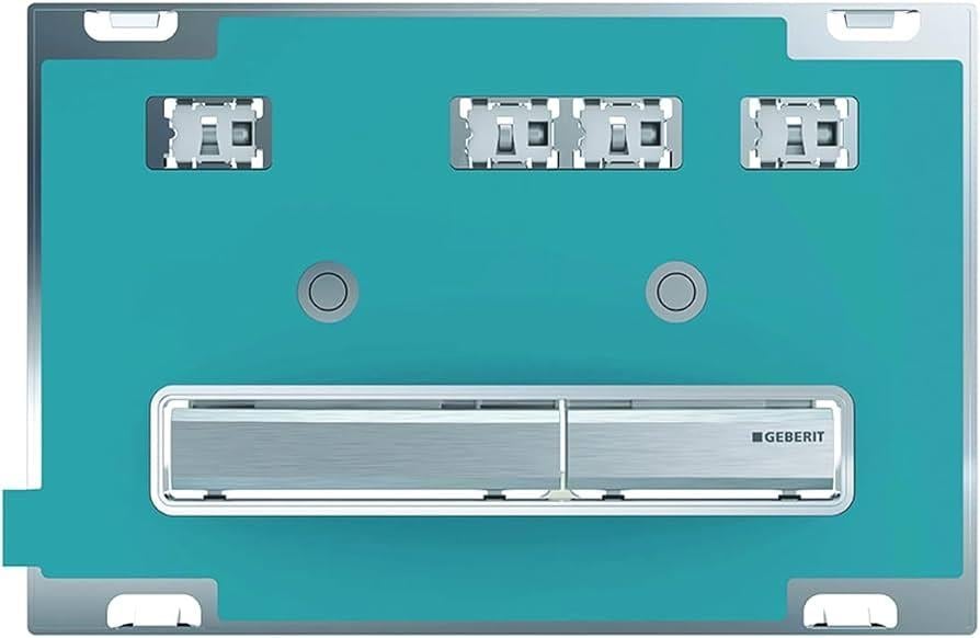 Geberit Kumanda Kapağı Sigma50 Square Çift Basmalı Kişiselleştirilebilir / Krom