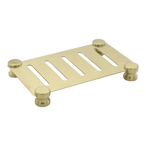 Aksy Setüstü 24X15X3 Metal Tepsi D-K 2027 Fırçalanmış Gold