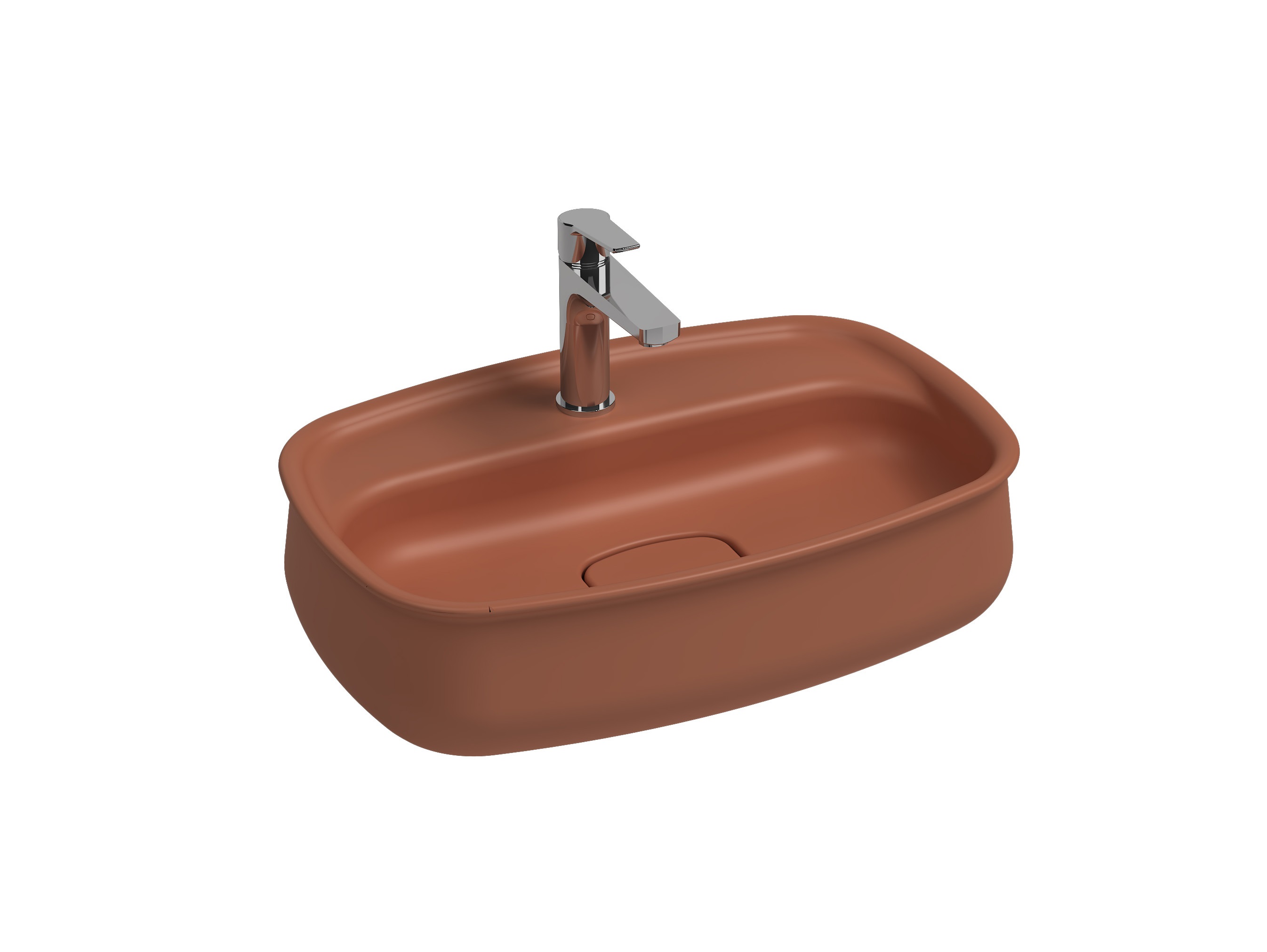 ISVEA FLUIDO TEZGAH ÜSTÜ LAVABO 60 CM TERRA COTTA 10FDS6066I