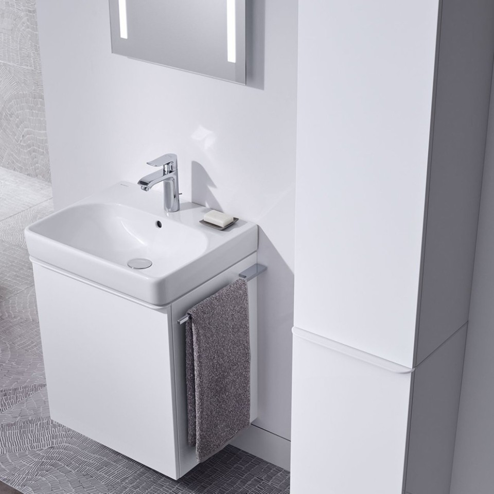GEBERIT Smyle 50 cm Tek Kapılı Banyo Mobilyası Seti Mat Anrasit 500.364.JK.1