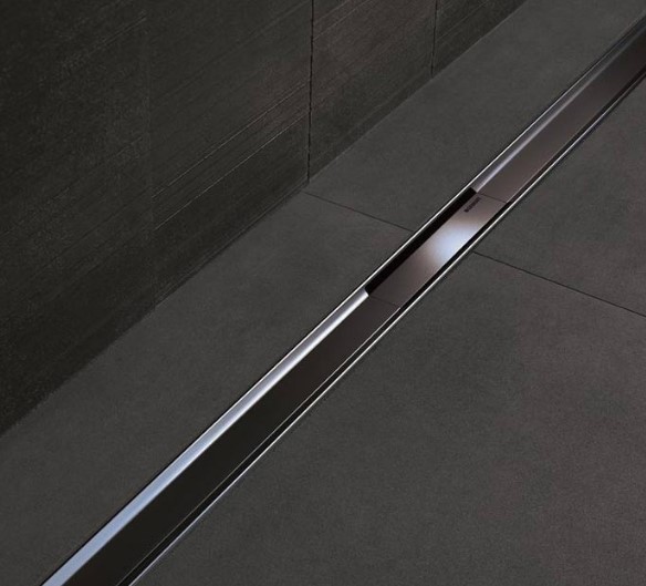 Geberit CleanLine80 Duş Kanalı Kapağı 130cm Mat SiyahKrom 154.441.QC.1
