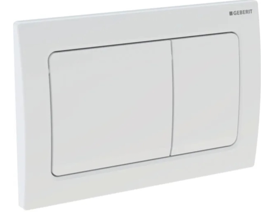 GEBERIT KUMANDA KAPAĞI  Alpha01 (eski Alpha30) Square 2-K BEYAZ 115.055.11.1