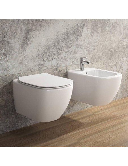 Ideal Standard Tesi Asma Klozet White-AquaBlade®  ( Klozet kapağı dahildir )