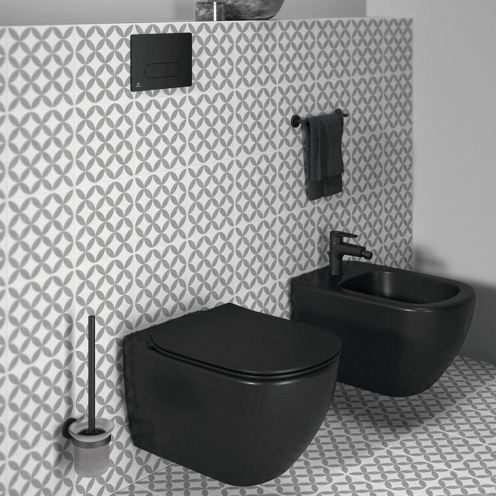 Ideal Standard Tesi Asma Klozet Seti Silk Black-AquaBlade®