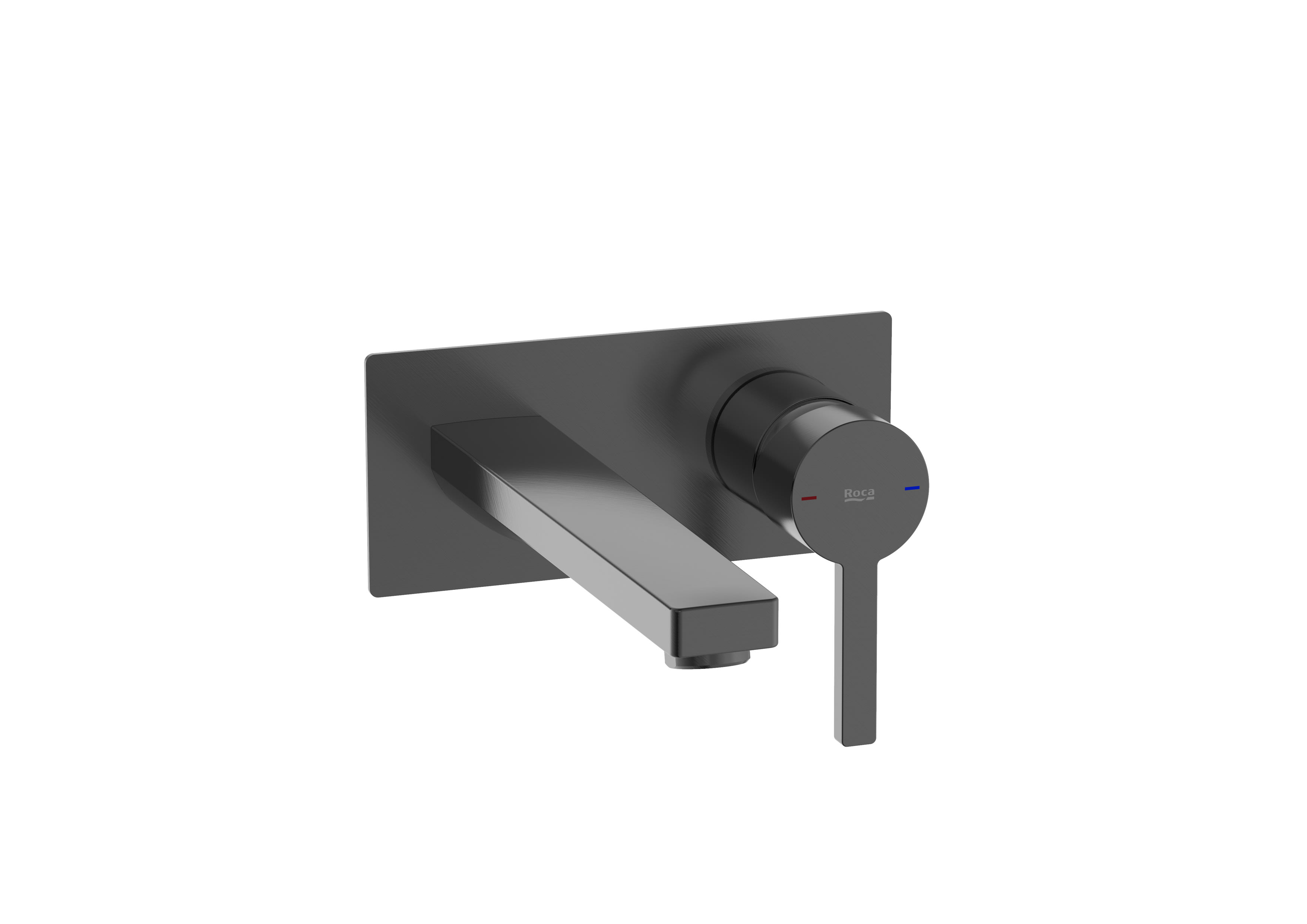 ROCA Naia Ankastre Lavabo Bataryası PVD Everlux Fırçalı Titanyum Siyah İç set dahil A5A3596NM0 - A5252206NB