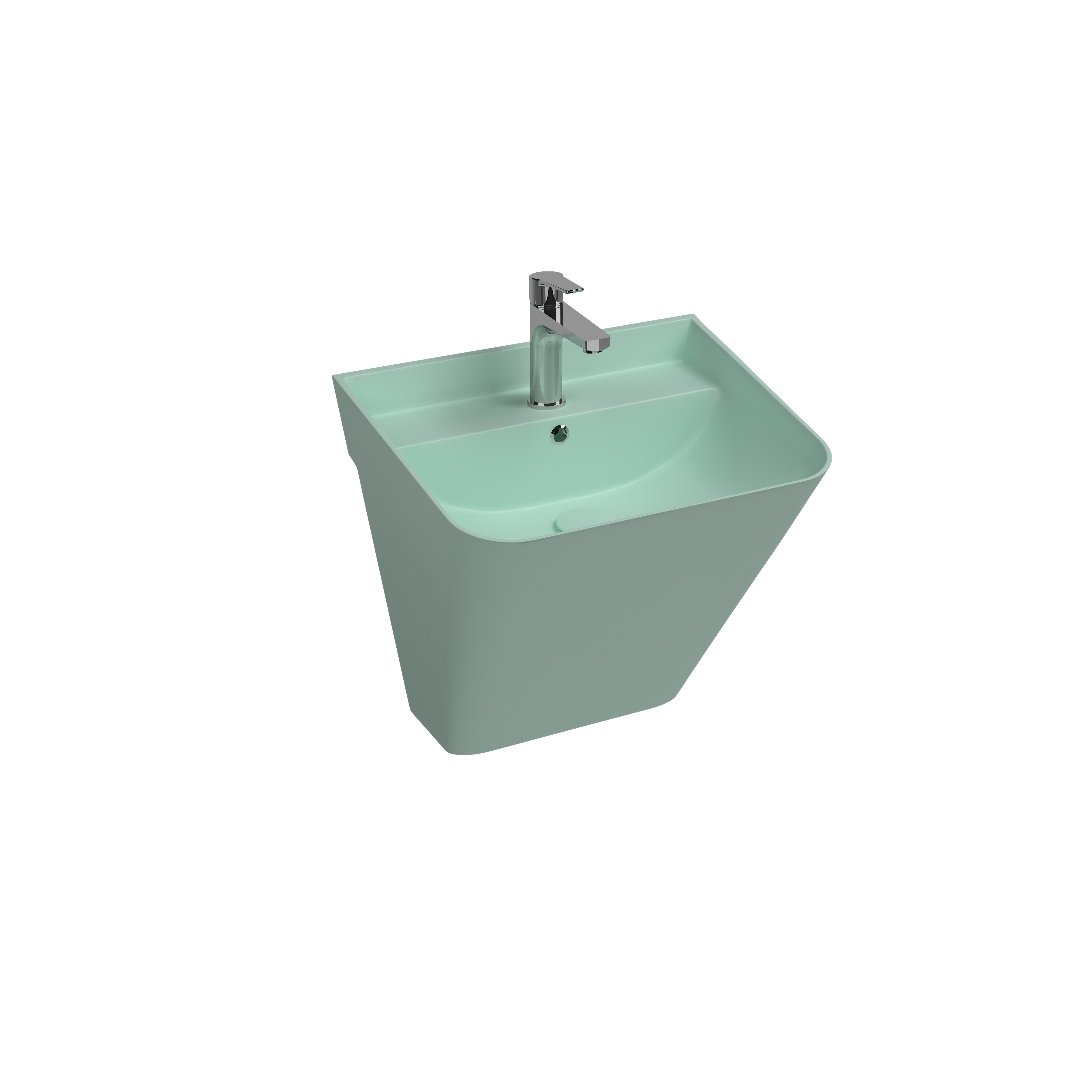 ISVEA SOTT AQUA MONOBLOK ASMA LAVABO 50 CM MİNT EXTRA DEKORSUZ 10SQ37002-2T