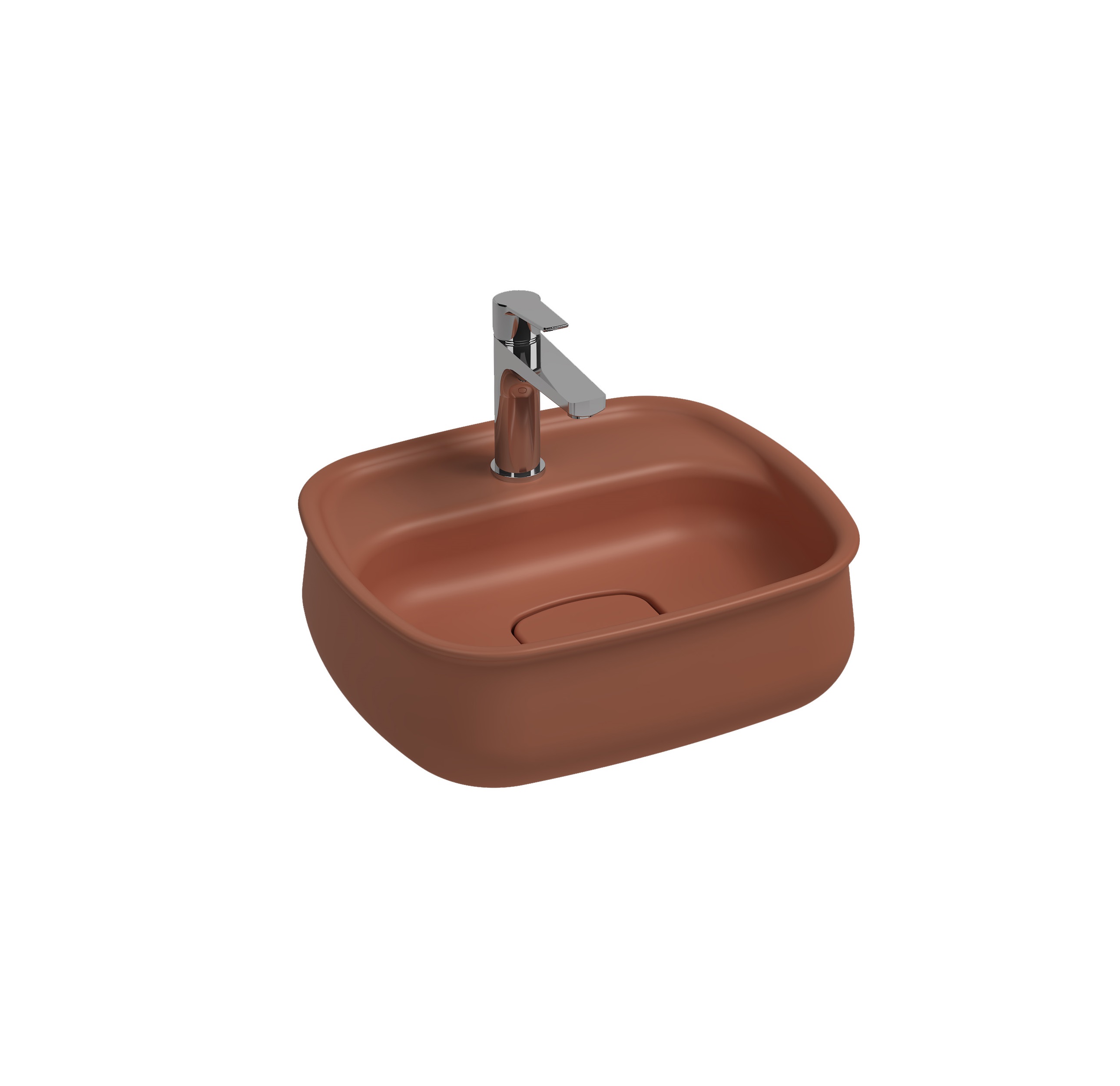 ISVEA FLUIDO TEZGAH ÜSTÜ LAVABO 47 CM TERRA COTTA 10FDS6553I