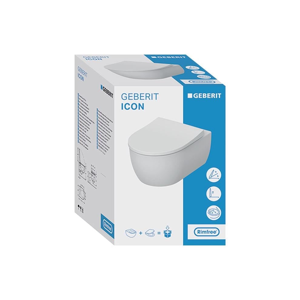 GEBERIT İCON RİMFREE ASMA KLOZET OTC 501.659.00.1  ( Klozet kapağı dahildir )