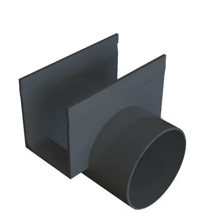 Aco Slimline DN80 Yatay Çıkışlı Kanal Birleşim Konnektörü 3007948