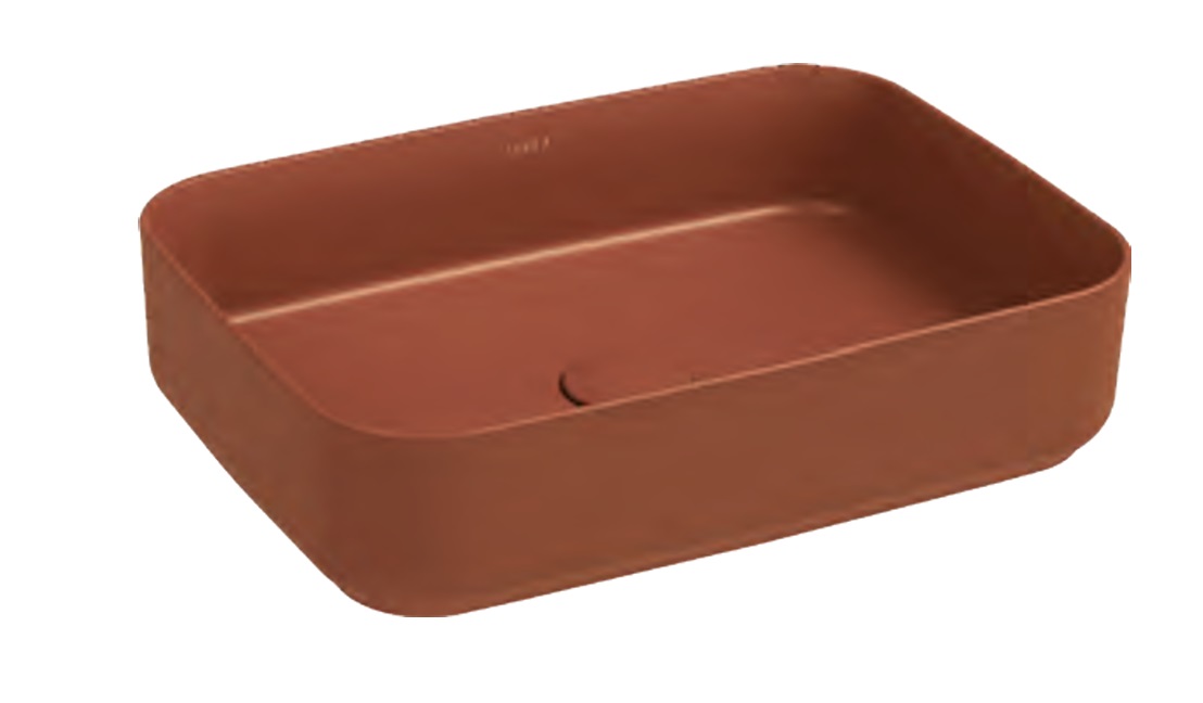 ISVEA İNFİNİTY TEZGAH ÜZERİ LAVABO 50 CM TERRA COTTA 10NF65050 2U