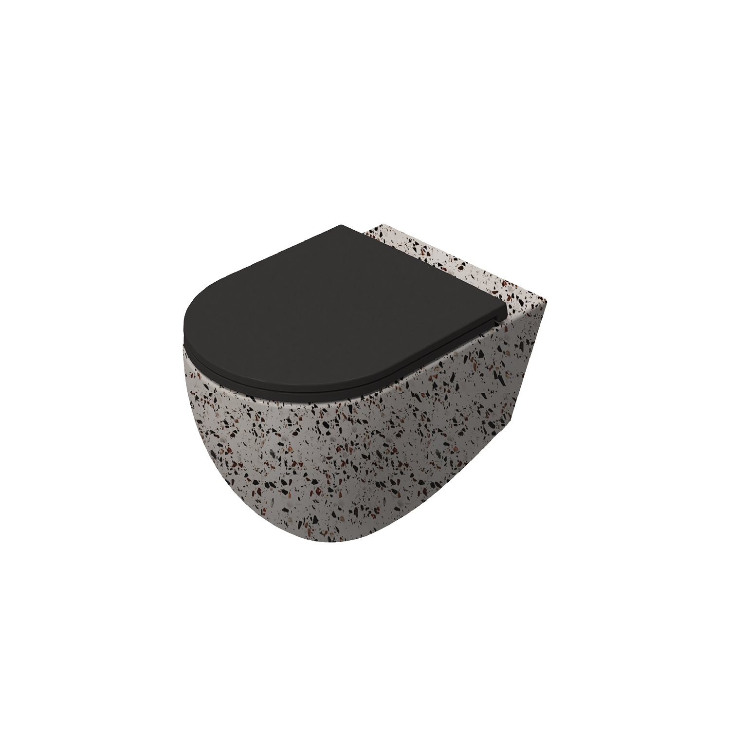 ISVEA İNFİNİTY CLEARİM PLUS ASMA KLOZET TERRAZZO 10NF02004-TRZ  ( KLOZET KAPAĞI DAHİLDİR)