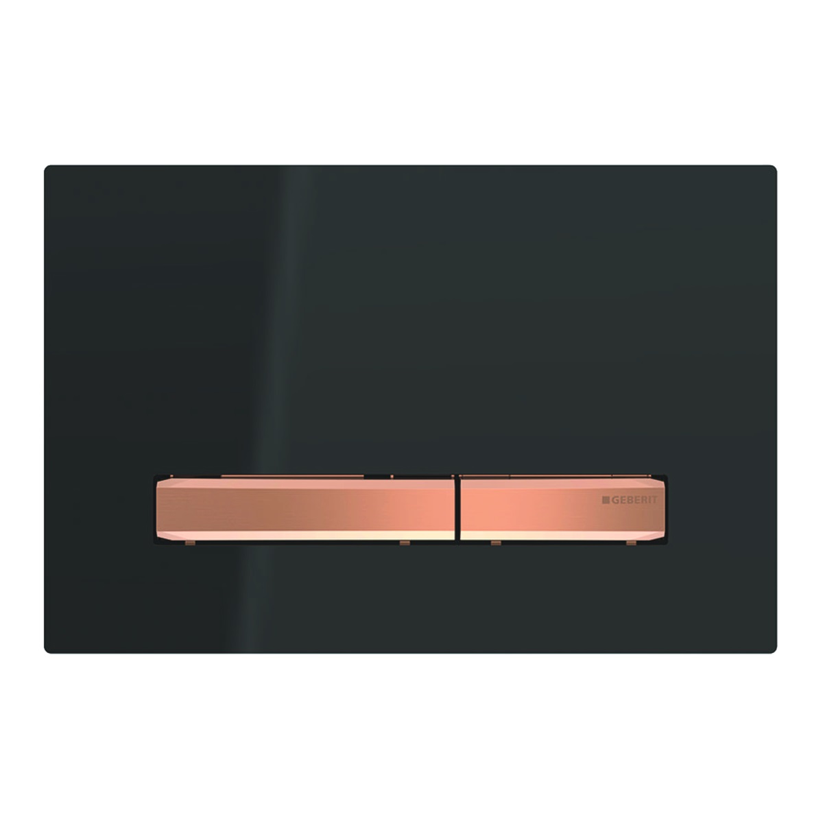 Geberit Kumanda Kapağı Sigma50 Square Çift Basmalı Siyah/Bronz 115.670.DW.2