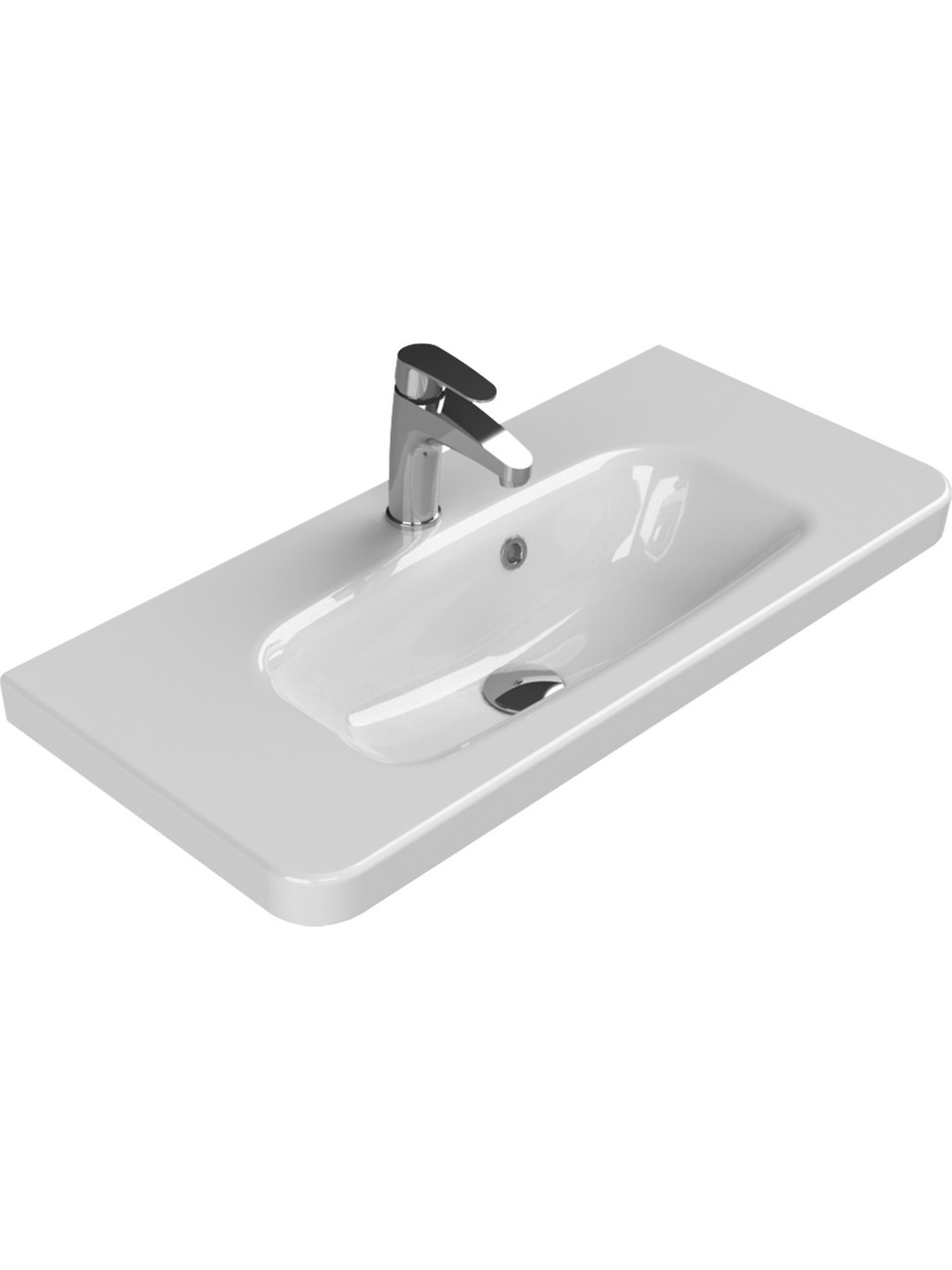 CERASTYLE NOURA ETAJERLİ LAVABO 80X38CM 033300-u