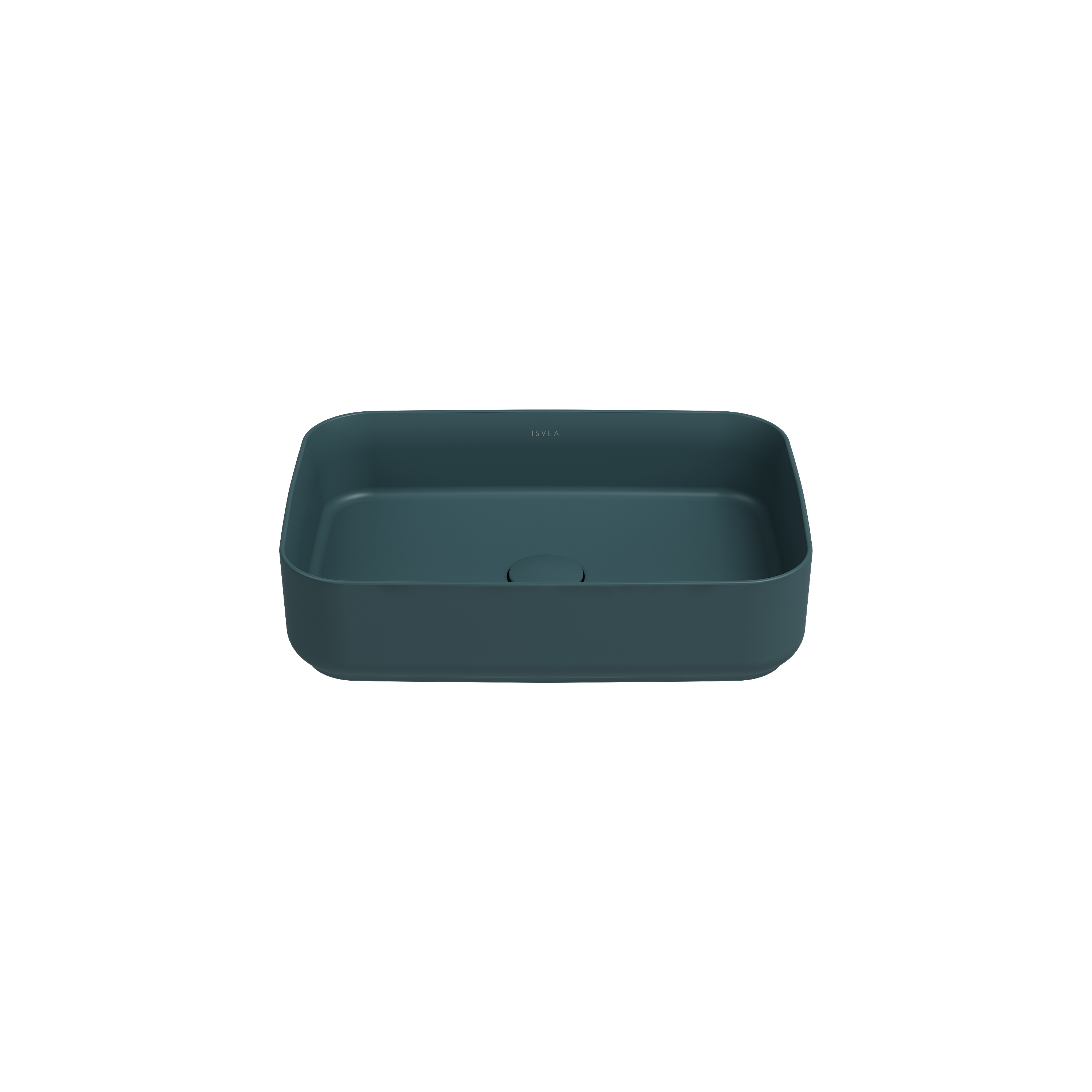 ISVEA İNFİNİTY TEZGAH ÜZERİ LAVABO 50 CM PETROL YEŞİLİ 10NF65050 2P