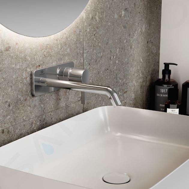Ideal Standard Joy Ankastre Lavabo Bataryası  22 Cm+ İç Set Silver A7381GN-A1313NU