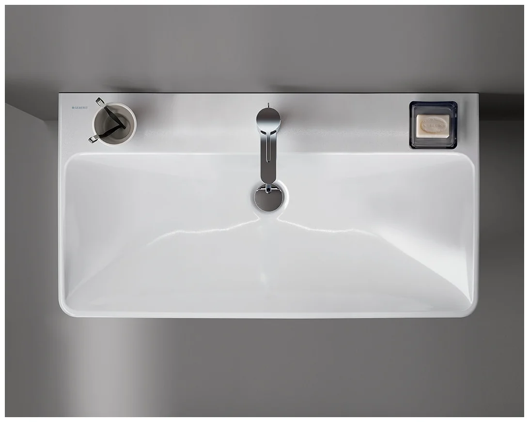 GEBERIT SMYLE SQUARE LAVABO B90 500.251.01.1   90x48 CM