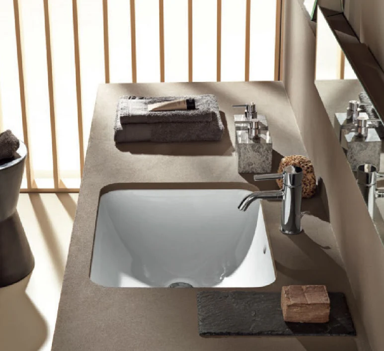 Geberit VariForm tezgah altı lavabo, dikdörtgen ,58 cm 500.764.01.2