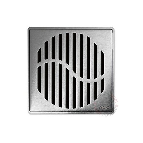 Aco EasyFlow Paslanmaz Çelik Kare Izgara "Wave" 149x149 5141.08.28
