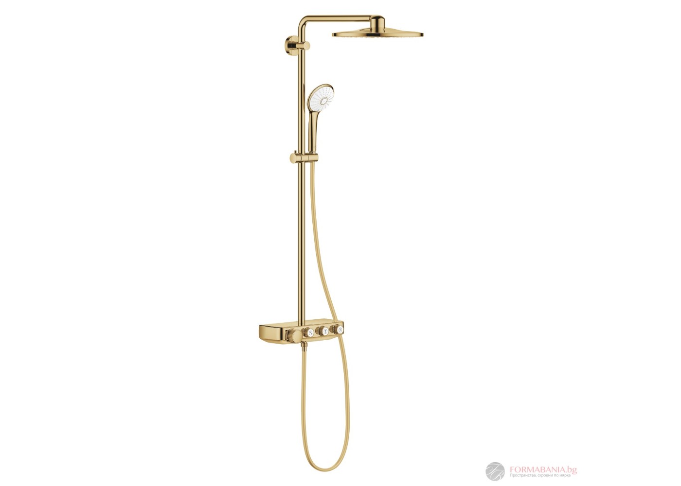 Grohe Euphoria SmartControl 310 Duş sistemi Duvara monte termostatik bataryalı duş sistemi Cool Sunrise 26507GL0