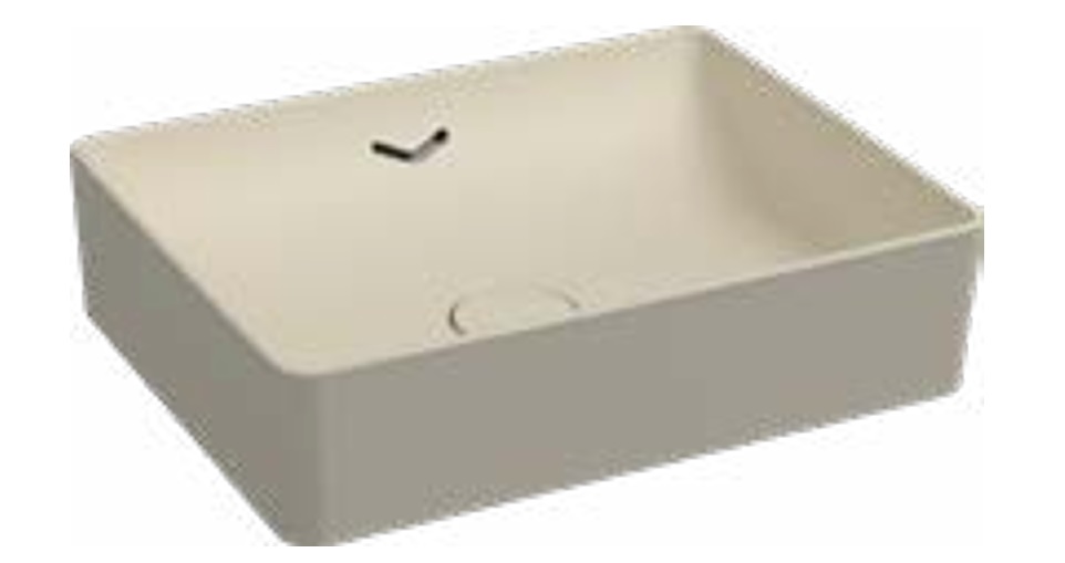 ISVEA VEA 50 CM TEZGAH ÜSTÜ LAVABO 10VA55050-2K FİLDİŞİ