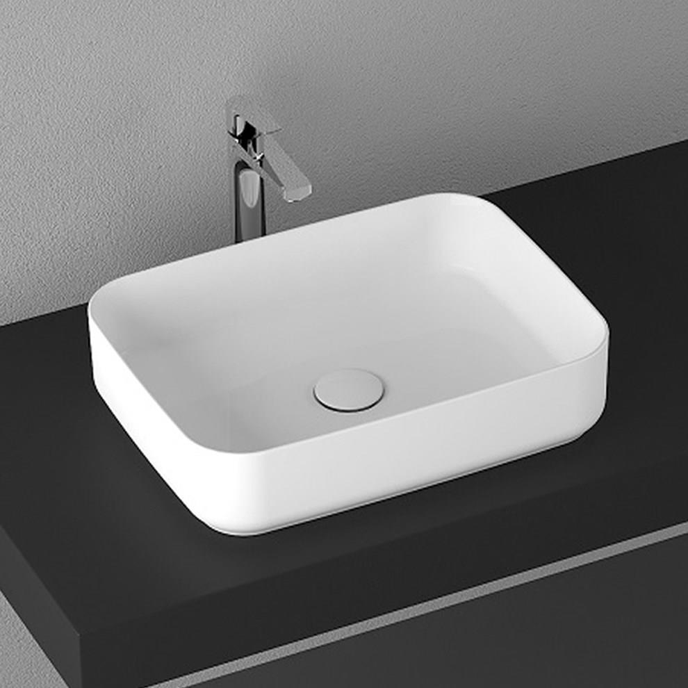 ISVEA İNFİNİTY TEZGAH ÜSTÜ LAVABO 50 CM BEYAZ 10NF65050