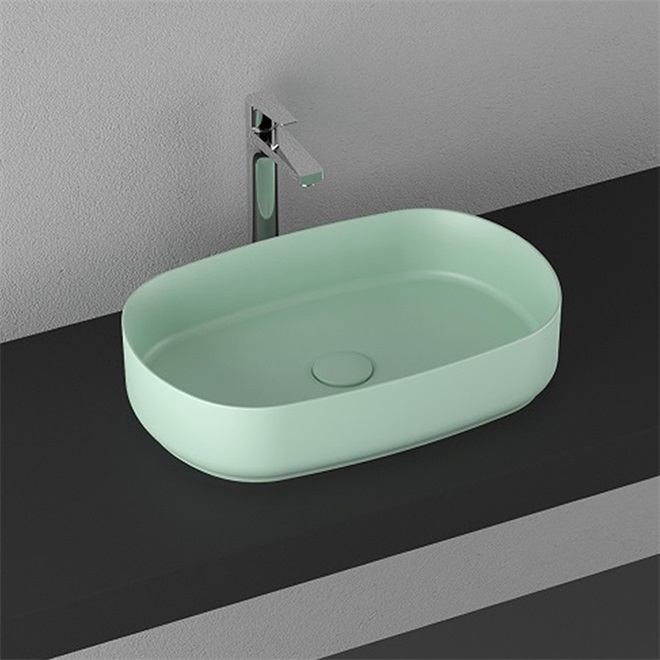ISVEA İNFİNİTY TEZGAH ÜZERİ LAVABO 55 CM MINT 10NF65055 2T