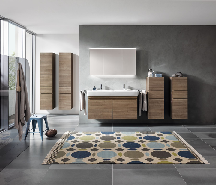 Geberit Option Plus aynalı ve aydınlatmalı dolap, 90x70 cm 500.594.00.1