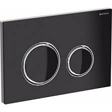 GEBERIT KUMANDA KAPAĞI  Sigma50 (Eski Sigma21) Round - SİYAH CAM 115.884.SJ.1