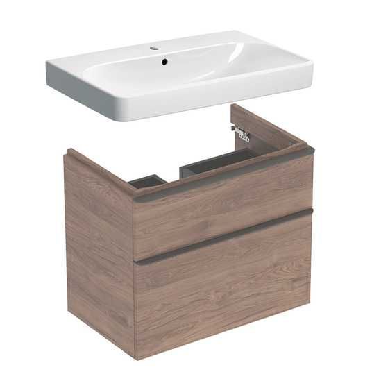 Geberit  Smyle Banyo Mobilyası Seti  çift çekmeceli, 75 cm
