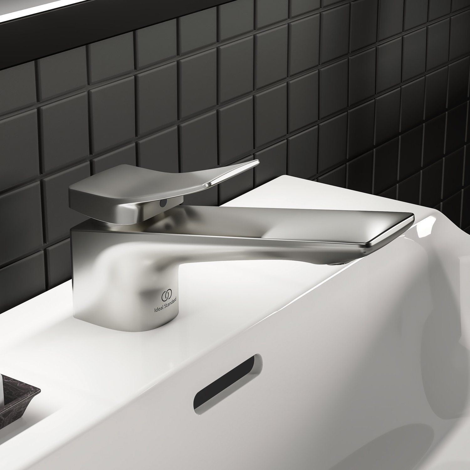 Ideal Standard  Conca Lavabo Bataryası-Silver Storm-Sifon Kumandalı BC753GN