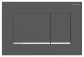 GEBERIT KUMANDA KAPAĞI Sigma10 (Eski Sigma30) Square ÇİFT BAS.MAT SİYAH/PRLK/MAT SİYAH 115.883.14.1