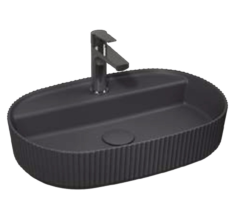 ISVEA SINTESI Tezgah Üstü Lavabo, Antrasit 60 cm