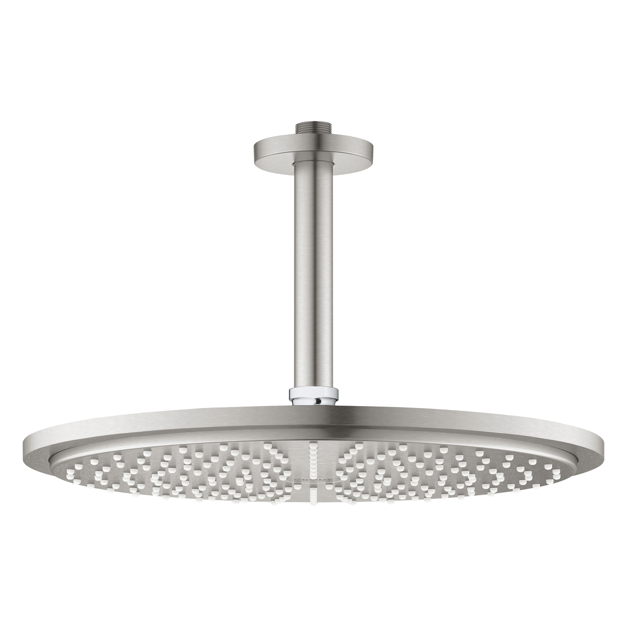 Grohe Tepe Duşu 31 cm + Tav. İniş borusu 14 cm Super Steel - 26067DC0