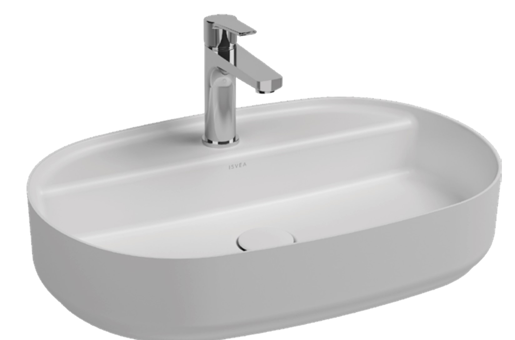 ISVEA İNFİNİTY BATARYA DELİKLİ T.Ü 60CM LAVABO MAT BEYAZ 10NF65060-2L