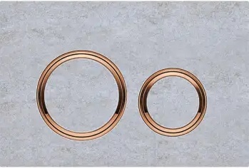Geberit Sigma 50 Round (Eski Sigma21)  Bronz Buton- Beton Yüzey 115.650.jv.1