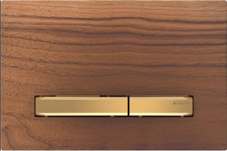 Geberit Sigma50 Square Pirinç Buton- Ahşap Yüzey 115.672.jx.2