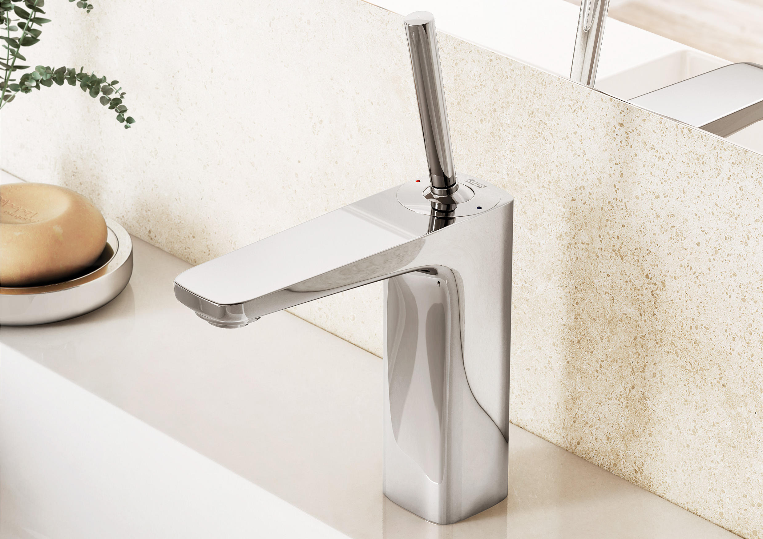 ROCA  PALS LAVABO BATARYASI KROM SIFON KUMANDALI  A5A306DC00