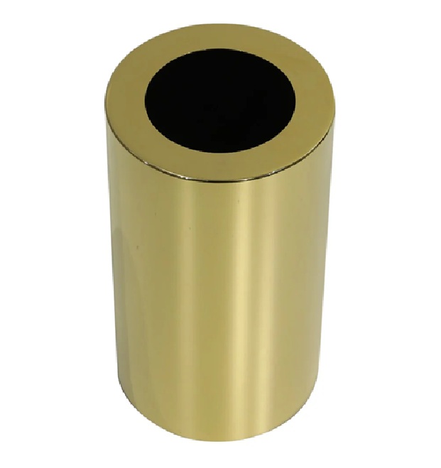 Aksy Pirinç Utopic Çemberli Çöp Kovası A/A 8526 Pvd Mat Gold