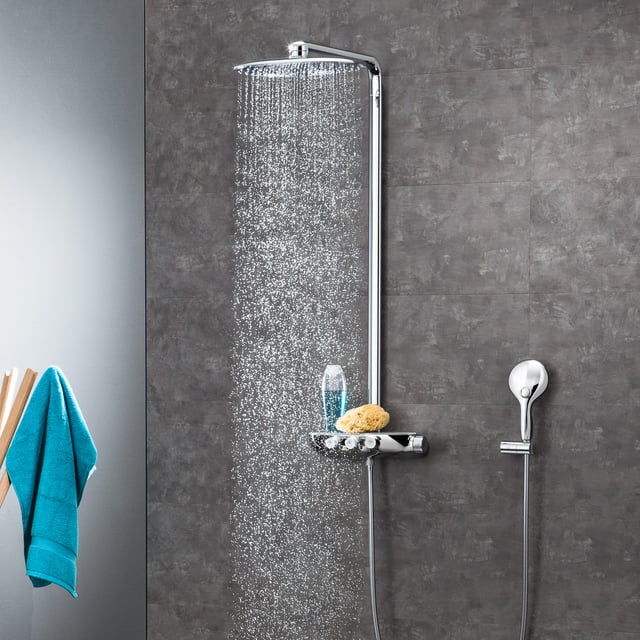 Grohe Rainshower System SmartControl Duo 360 Duvara monte termostatik bataryalı duş sistemi 26250000