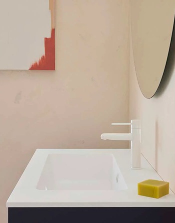 ROCA Nu Lavabo Bataryası - Pin Kumanda Kolu - S Size White A5A323FP30