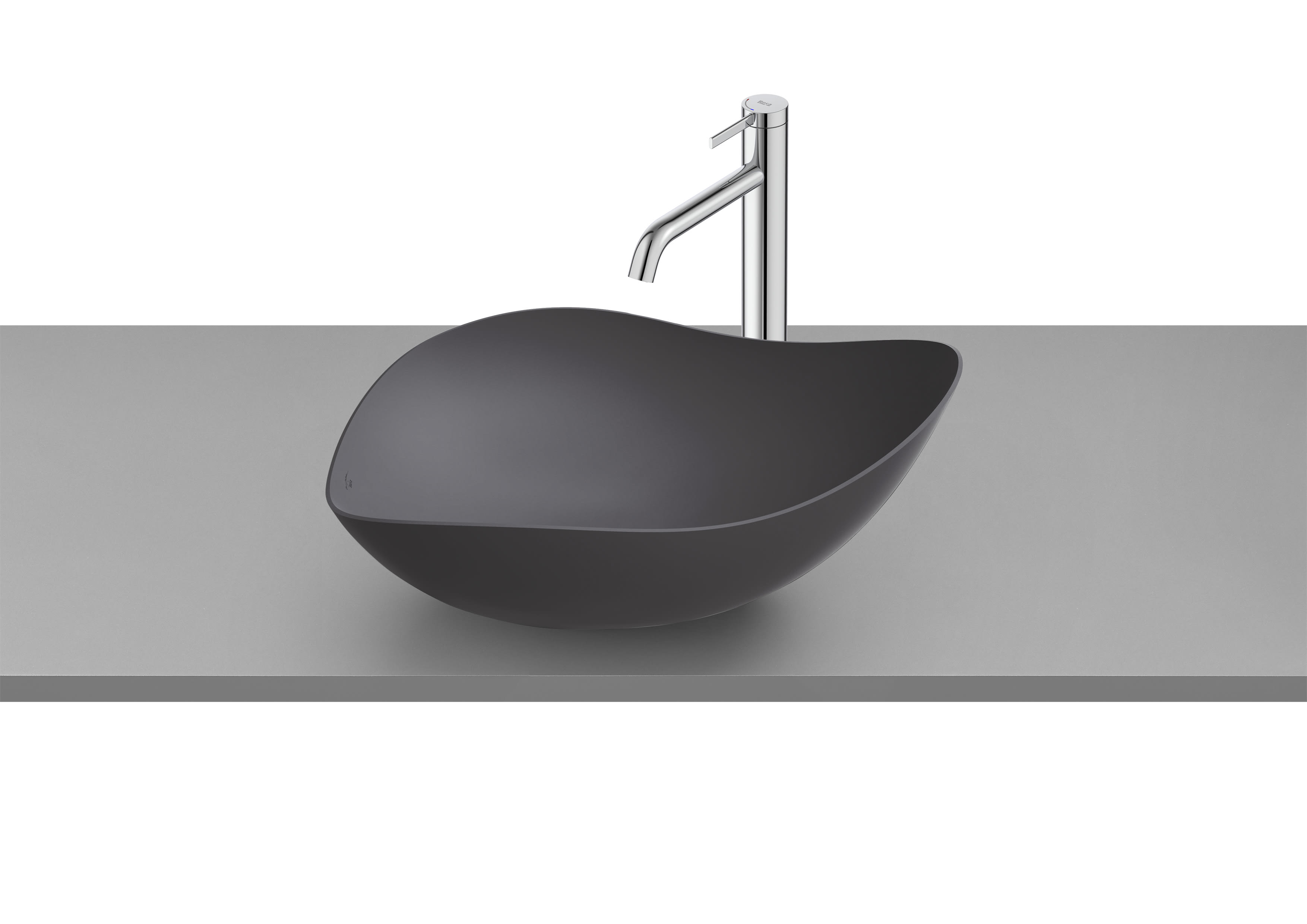 ROCA RUY OHTAKE Tezgah Üstü Lavabo 54X37,5 Mat Siyah