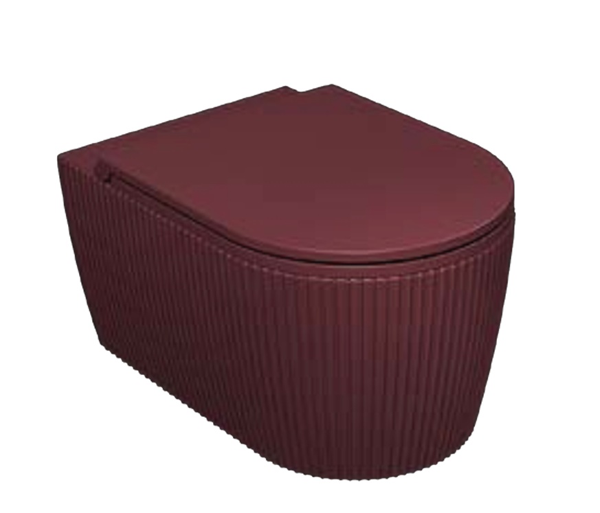 ISVEA SINTESI  CleaRim Plus Vortex Asma Klozet Rustik Bordo 10SI02001-2R ( KLOZET KAPAĞI DAHİLDİR)