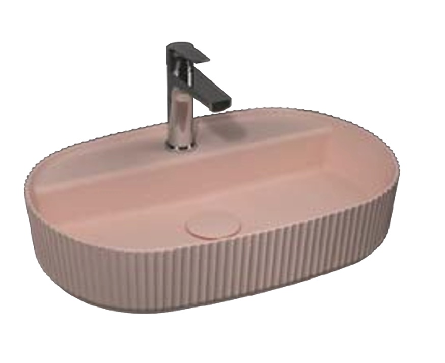 ISVEA SINTESI Tezgah Üstü Lavabo, Somon 60 cm
