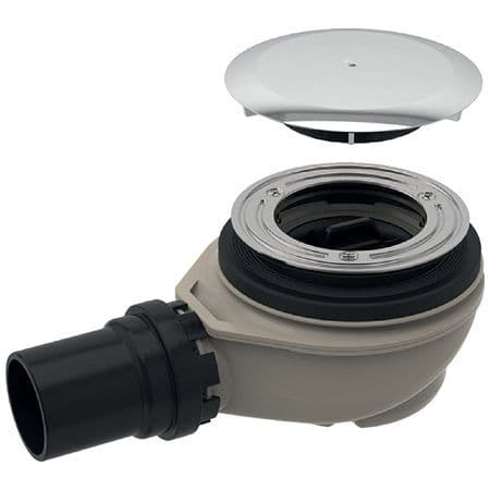 GEBERIT DUŞ TEKNESİ SİFON 90MM PARL.KROM KAPAKLI 150.551.21.1
