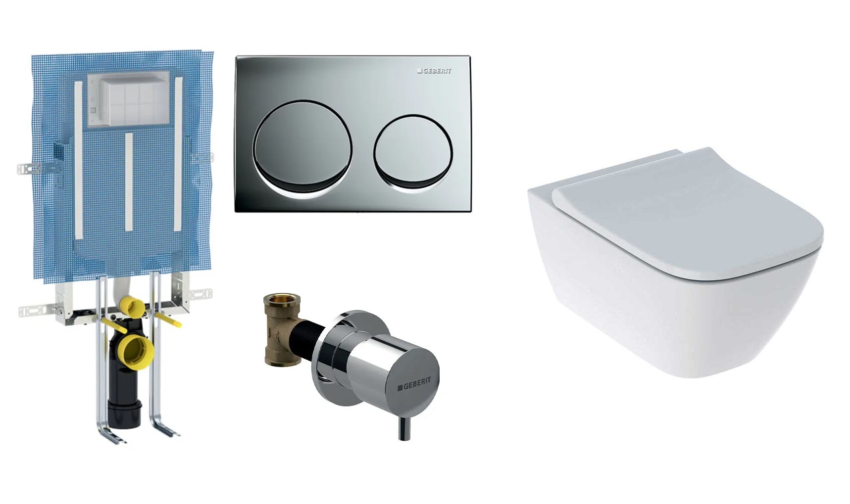 Geberit Alpha Gömme Rezervuar & Smyle Square Klozet Seti Kampanyası