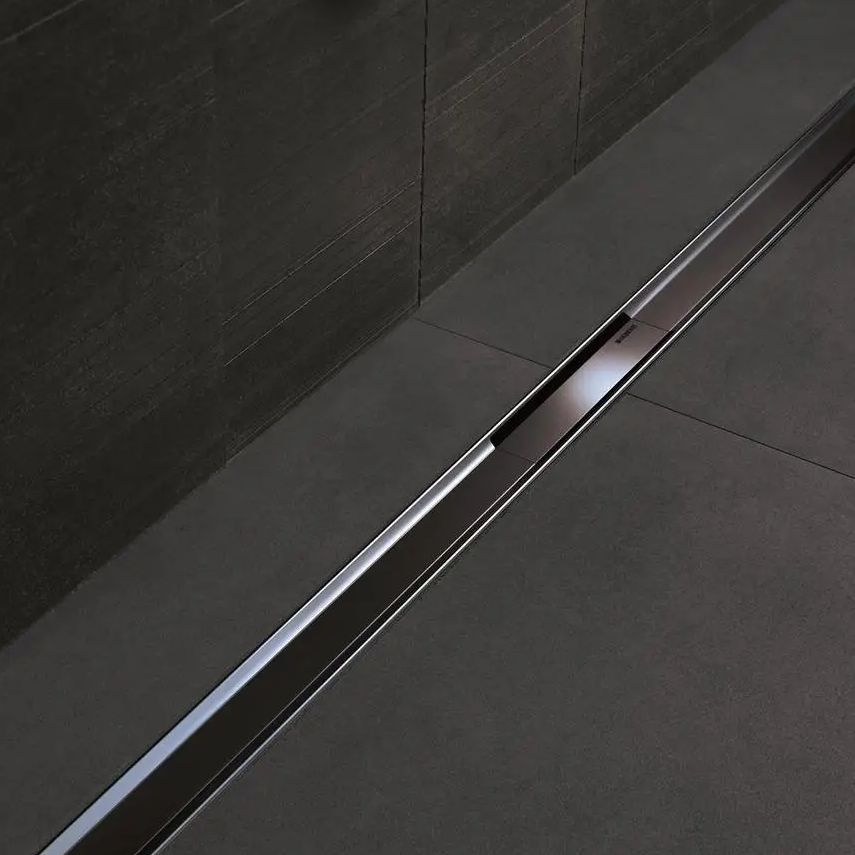 GEBERIT CLEANLİNE50 DUŞ KANALI ÜST KAPAK 30-90 CM SİYAH KROM 154.446.QC.1